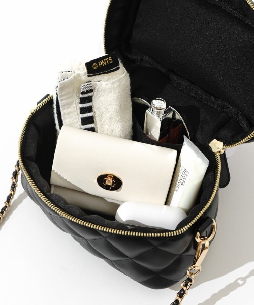 flower（フラワー）の「キルティングバニティバッグ（ショルダーバッグ・レディース・ブラウン/ブラック・FREE）」の13枚目の写真