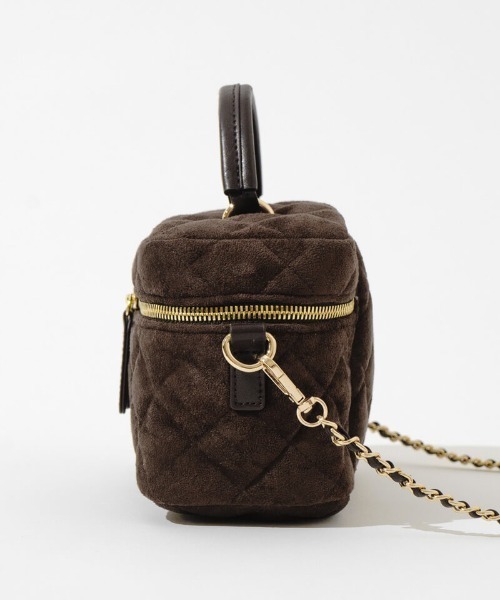 flower（フラワー）の「キルティングバニティバッグ（ショルダーバッグ・レディース・ブラウン/ブラック・FREE）」の18枚目の写真