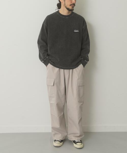 ITEMS URBANRESEARCH(アイテムズ アーバンリサーチ)の「ウエストイージー ポリツイル カーゴパンツ(その他パンツ・メンズ・ブラック/カーキ/ベージュ・MEDIUM/LARGE)」の8枚目の写真