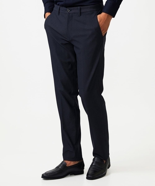 MICHEL KLEIN HOMME (ミッシェルクランオム)の「【セットアップ】スラックスパンツ(スラックス・メンズ・ネイビー/グレー・X-LARGE/LARGE/MEDIUM)」の2枚目の写真