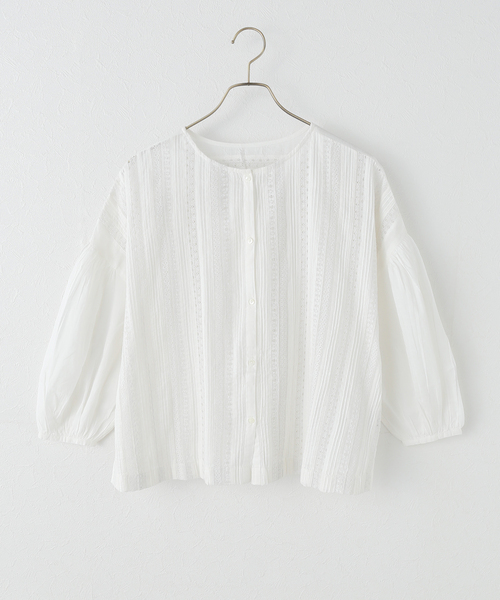 Fanaka(ファナカ)の「【WEB+りんくう店限定】手洗い可 / FANAKA / リバーレースボリュームブラウス(シャツ/ブラウス・レディース・ホワイト・FREE)」の1枚目の写真