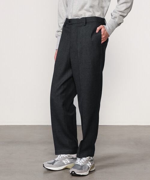 Morris & Sons（モリスアンドサンズ）の「MORRIS & SONS | ウールサキソニー イージースラックス MEN（その他パンツ・メンズ・チャコール/ブラック/ブラウン/ネイビー・3/1/2）」の15枚目の写真
