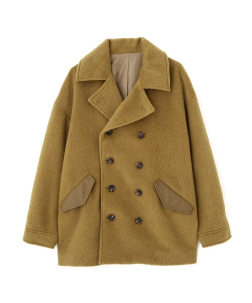 AVIREX(アヴィレックス)の「《直営店限定》SHAGGY PEA COAT/シャギーピーコート(ピーコート・レディース・チャコールグレー/マスタード・S/M)」の19枚目の写真