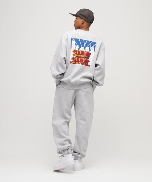 CITY COUNTRY CITY(シティーカントリーシティー)の「《AVIREX × CITY COUNTRY CITY》SIGNATURE SWEAT PANTS / シグネチャー スウェットパンツ / アヴィレックス / シティーカントリーシティー(スウェットパンツ・メンズ・ブラック/グレー・L/M/S/XL)」の5枚目の写真