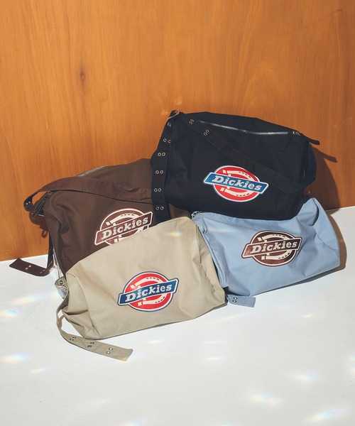 Casselini（キャセリーニ）の「【Dickies × Casselini】ラインストーンロゴショルダーボストン（ボストンバッグ・レディース・ブラック/サックスブルー/ブラウン/ベージュ・FREE）」の7枚目の写真