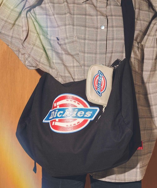 Casselini（キャセリーニ）の「【Dickies × Casselini】ラインストーンロゴショルダーボストン（ボストンバッグ・レディース・ブラック/サックスブルー/ブラウン/ベージュ・FREE）」の8枚目の写真