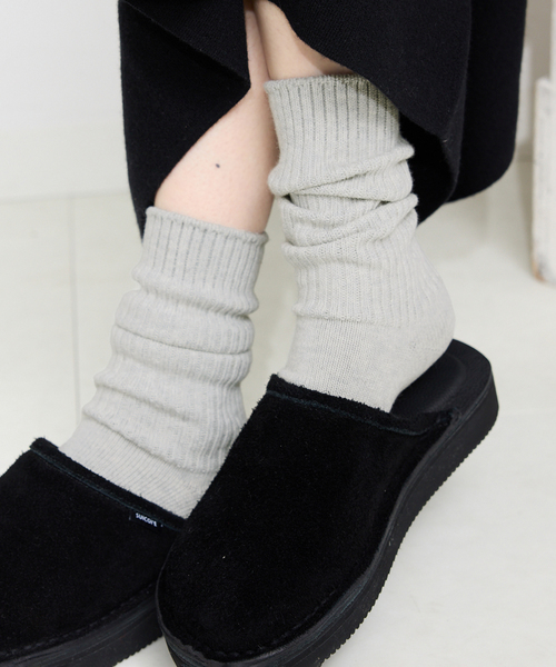 SLOBE IENA（スローブイエナ）の「《2枚セット/追加》ルーズリブソックス 2SET（ソックス/靴下・レディース・C/B/A・FREE）」の19枚目の写真