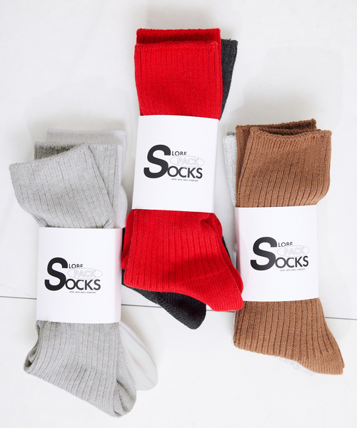 SLOBE IENA（スローブイエナ）の「《2枚セット/追加》ルーズリブソックス 2SET（ソックス/靴下・レディース・C/B/A・FREE）」の5枚目の写真