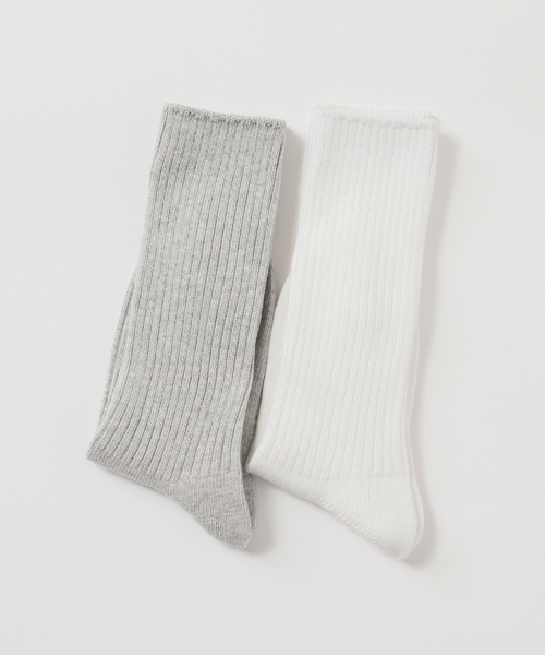 SLOBE IENA（スローブイエナ）の「《2枚セット/追加》ルーズリブソックス 2SET（ソックス/靴下・レディース・C/B/A・FREE）」の12枚目の写真