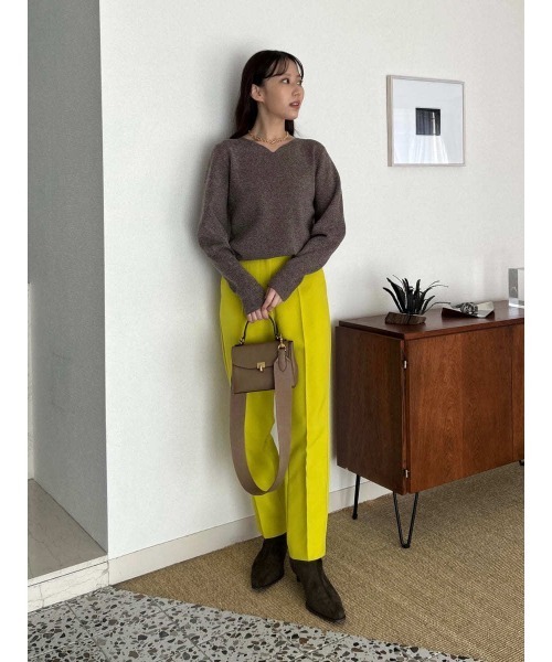 Mila Owen(ミラオーウェン)の「後ろゴムテーパードパンツ(その他パンツ・レディース・イエロー/チェック・0/1/2/00)」の3枚目の写真