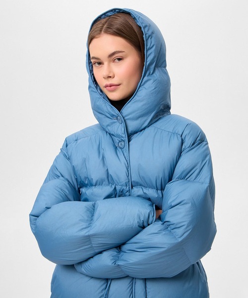 IENKI IENKI(イエンキイエンキ)の「【IENKI IENKI】COZY MICHLIN ホワイトグースダウン/防風撥水(ダウンジャケット/コート・レディース・ブラック/ブルー/カーキ・XS)」の11枚目の写真