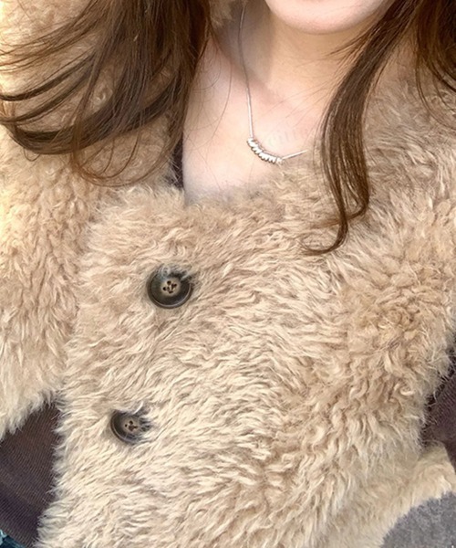 Dalfwin（ダールフィン）の「韓国ファッション ボリュームファーベスト（ベスト・レディース・オフホワイト/ブラウン・FREE）」の20枚目の写真