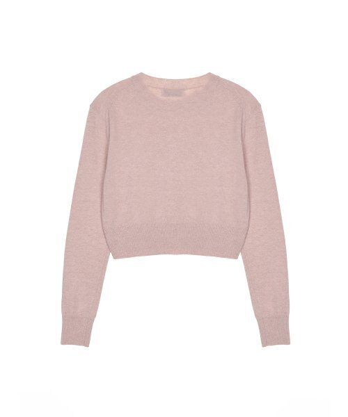 NICK&NICOLE(ニックアンドニコール)の「CASHMERE BUTTERFLY SIGNATURE CROP KNIT_PINK(ニット/セーター・レディース・その他・FREE)」の6枚目の写真