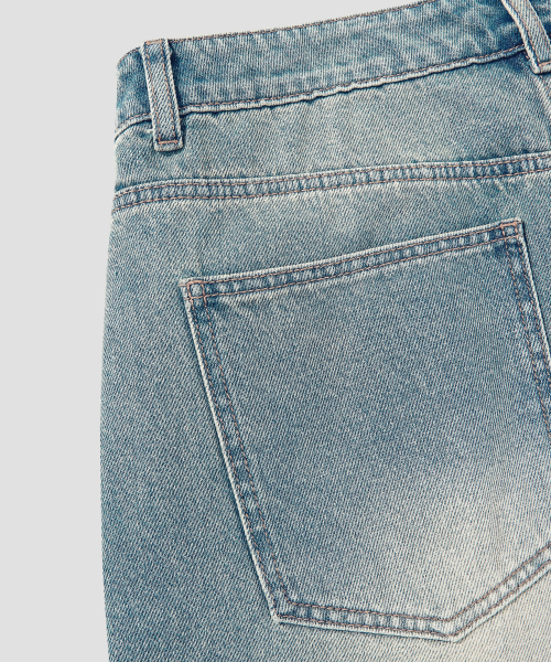 AGOD（エージーオーディー）の「ヴィンテージキャットブラシデニムバミューダショーツ[サンドブルー]（その他パンツ・レディース・その他・LARGE/X-LARGE/SMALL/MEDIUM）」の7枚目の写真