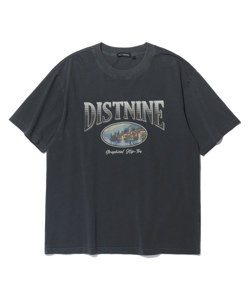 DISTN9NE(ディストナイン)の「ピグメントタウン 半袖Tシャツ CHARCOAL (LP2TU320-075)(Tシャツ/カットソー・メンズ・その他・105/95/100)」の1枚目の写真