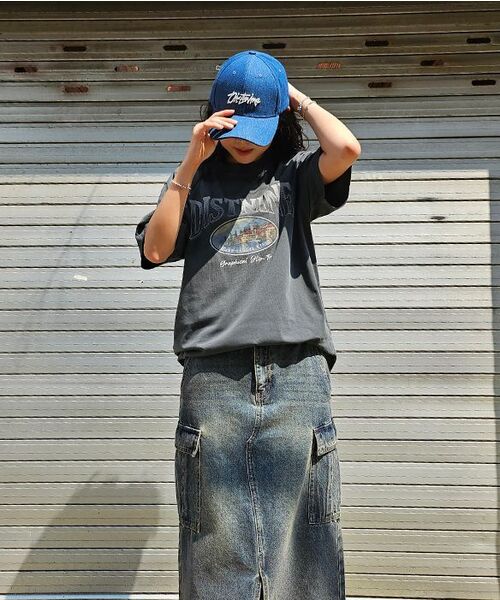 DISTN9NE(ディストナイン)の「ピグメントタウン 半袖Tシャツ CHARCOAL (LP2TU320-075)(Tシャツ/カットソー・メンズ・その他・105/95/100)」の4枚目の写真