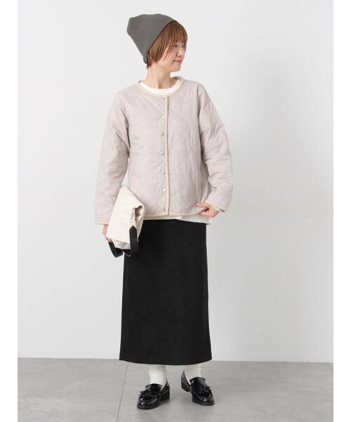 Lugnoncure(ルノンキュール)の「パッカブルノーカラーブルゾン(ブルゾン・レディース・ブラウン/ベージュ/チャコールグレー/ブラック・M/L)」の14枚目の写真