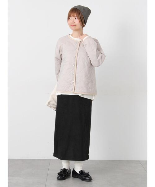 Lugnoncure(ルノンキュール)の「パッカブルノーカラーブルゾン(ブルゾン・レディース・ブラウン/ベージュ/チャコールグレー/ブラック・M/L)」の15枚目の写真