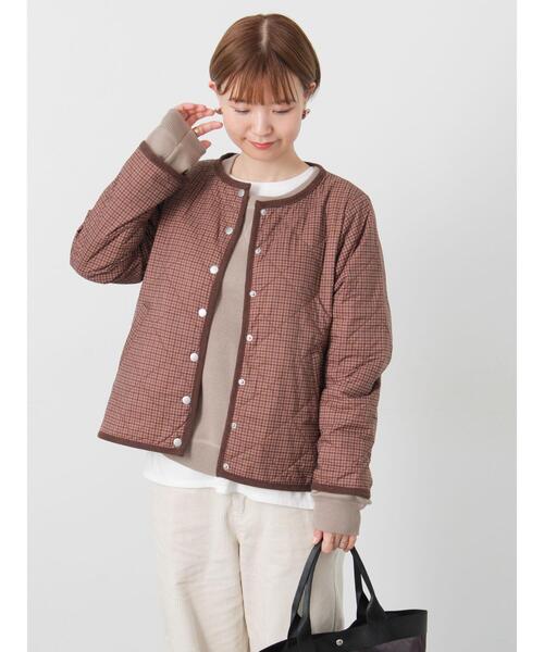 Lugnoncure(ルノンキュール)の「パッカブルノーカラーブルゾン(ブルゾン・レディース・ブラウン/ベージュ/チャコールグレー/ブラック・M/L)」の20枚目の写真