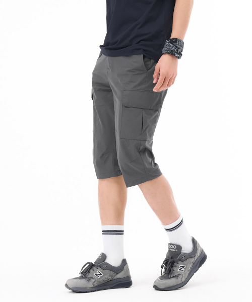 CHASECULT(チェイスカルト)の「メンズクールストレッチカーゴ7部パンツ-チャコール(その他パンツ・メンズ・ダークグレー・76/92/70/82/86)」の2枚目の写真