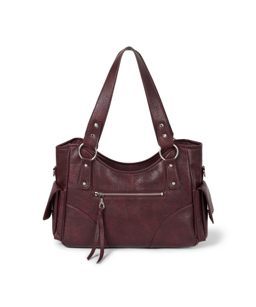 IUGAMAKARAS(イウガマカラス)の「Studded Leather Shoulder Bag (Burgundy)(ショルダーバッグ・レディース・その他・FREE)」の10枚目の写真