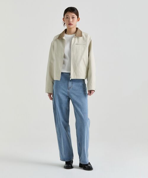 MUSINSA STANDARD WOMAN（ムシンサスタンダードウーマン）の「ウィメンズデニムワイドカーペンターパンツ[ライトインディゴ]（デニムパンツ・レディース・その他・29/30/24/25/26/27/28）」の8枚目の写真