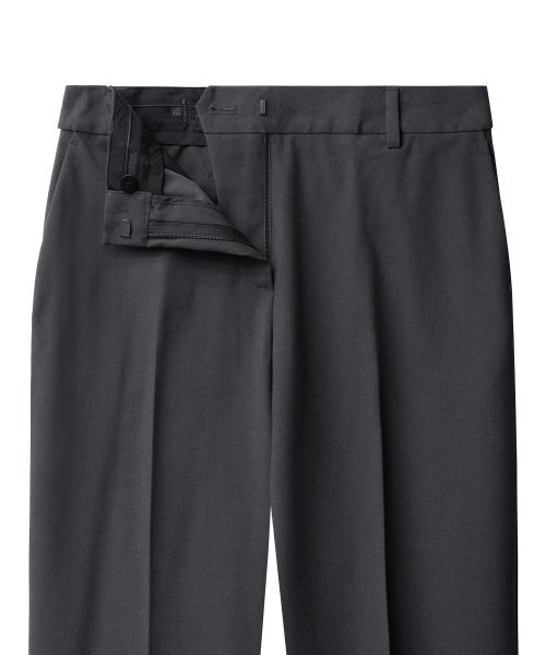 MUSINSA STANDARD WOMAN（ムシンサスタンダードウーマン）の「ウィメンズフレアスリットヒドゥンバンディングスラックス[グレー]（スラックス・レディース・その他・26/27/28/29/34/30/31/25/24/32）」の4枚目の写真