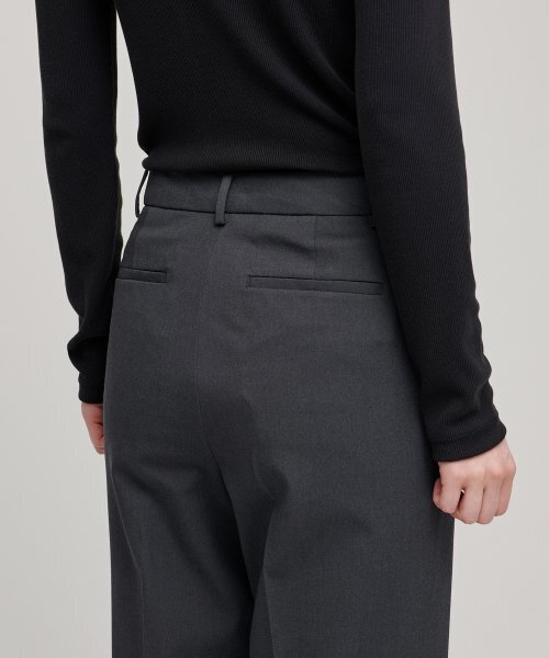 MUSINSA STANDARD WOMAN（ムシンサスタンダードウーマン）の「ウィメンズフレアスリットヒドゥンバンディングスラックス[グレー]（スラックス・レディース・その他・26/27/28/29/34/30/31/25/24/32）」の8枚目の写真