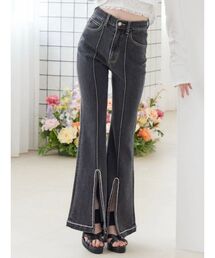 EATME | フロントビジュースリットデニムパンツ(デニムパンツ)