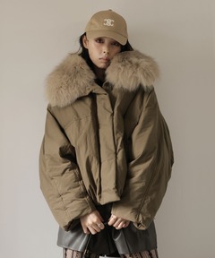 25年AW新作】F/FUR COLLAR CROP ブルゾン（ブルゾン）｜MOUSSY