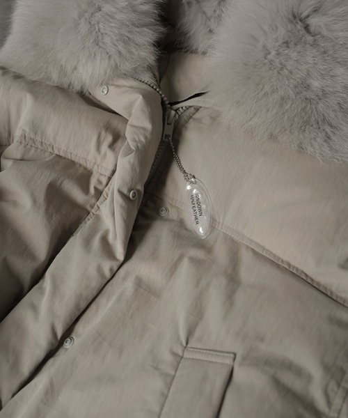 セール】【取り外し可能】2WAYファー付きモンスターショートダウン