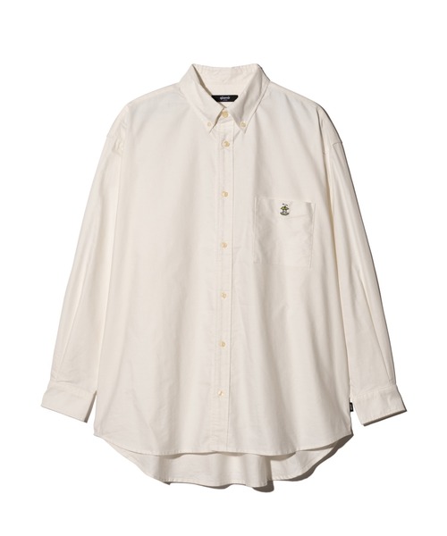 glamb(グラム)の「Forbidden Apple Oxford Shirt / フォビドゥンアップルオックスフォードシャツ(シャツ/ブラウス・メンズ・イエロー/ストライプ/ホワイト・S/M/L)」の4枚目の写真