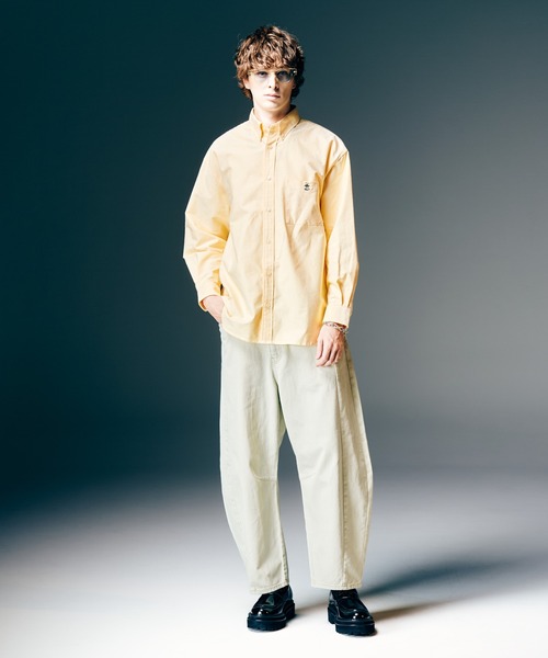 glamb(グラム)の「Forbidden Apple Oxford Shirt / フォビドゥンアップルオックスフォードシャツ(シャツ/ブラウス・メンズ・イエロー/ストライプ/ホワイト・S/M/L)」の16枚目の写真