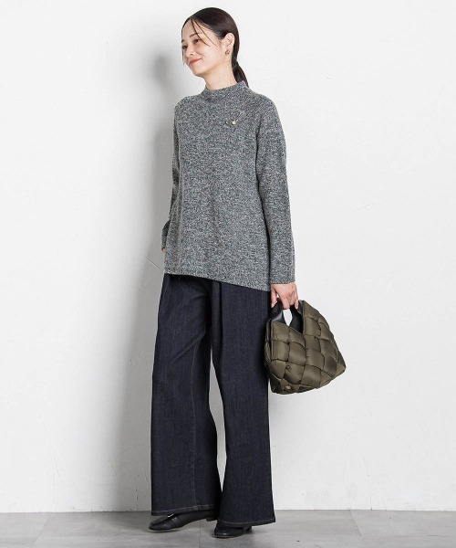 セール】【WEB限定】365デニムパンツ ワイドシルエット≪洗える