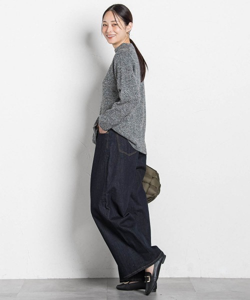 LAUTREAMONT（ロートレアモン）の「【WEB限定】365デニムパンツ ワイドシルエット≪洗える≫（デニムパンツ・レディース・ブルー/ネイビー・7号/9号/11号）」の21枚目の写真