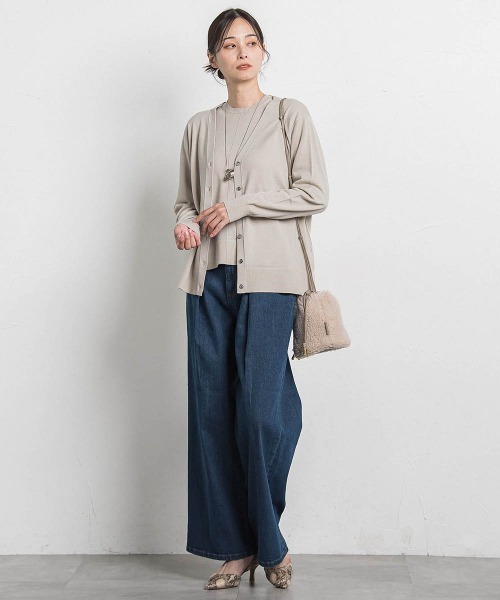 LAUTREAMONT（ロートレアモン）の「【WEB限定】365デニムパンツ ワイドシルエット≪洗える≫（デニムパンツ・レディース・ブルー/ネイビー・7号/9号/11号）」の17枚目の写真