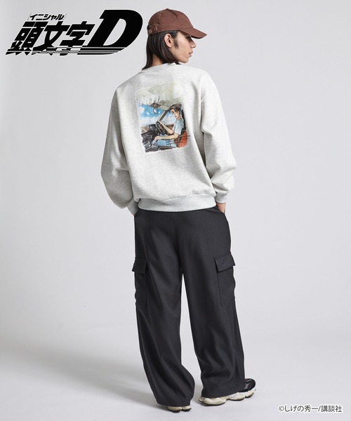頭文字D】＜ZOZO期間限定販売＞グラフィックオーバーサイズ裏起毛