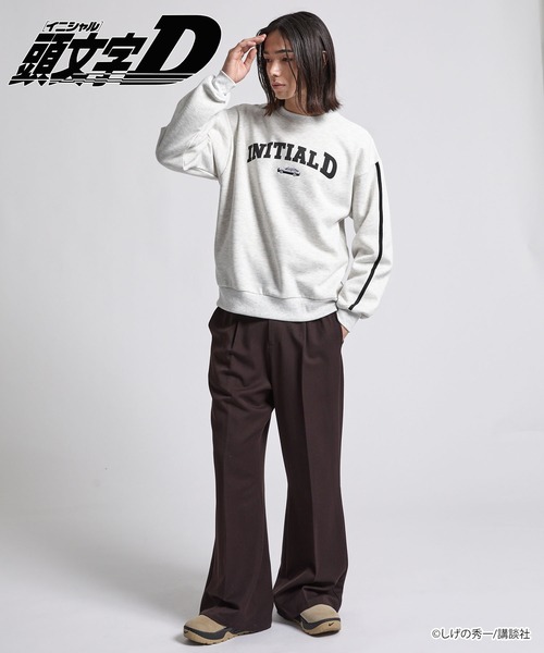 頭文字D】＜ZOZO期間限定販売＞グラフィックオーバーサイズ裏起毛