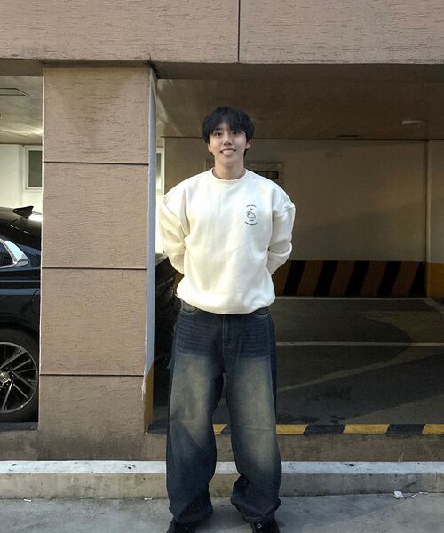 ACSHI（アクシ）の「オールデイソフトバルーンフィットワイドデニムパンツユニセックス（濃紺）（デニムパンツ・メンズ・その他・SMALL/MEDIUM/LARGE/X-LARGE/XX-LARGE/X-SMALL）」の8枚目の写真