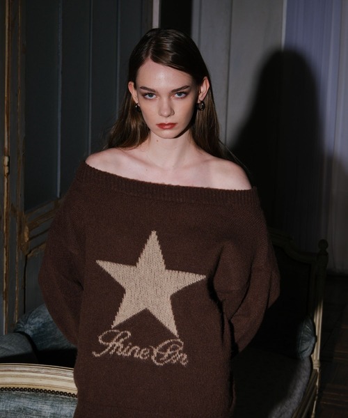 セール】3.3 Field Trip／スターオフショルニットプルオーバー（ニット