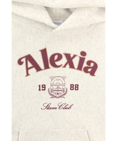 ALEXIA STAM（アリシアスタン）の「[Champion for ALEXIA STAM] Crew Neck Sweatshirt /別注 Championパーカー（パーカー・レディース・ライトグレー/ネイビー・M）」の16枚目の写真