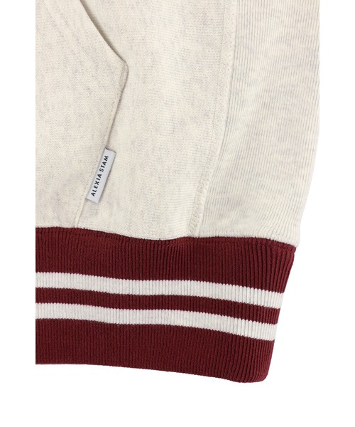 ALEXIA STAM（アリシアスタン）の「[Champion for ALEXIA STAM] Crew Neck Sweatshirt /別注 Championパーカー（パーカー・レディース・ライトグレー/ネイビー・M）」の17枚目の写真