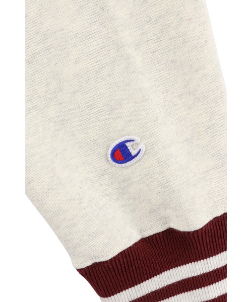 ALEXIA STAM（アリシアスタン）の「[Champion for ALEXIA STAM] Crew Neck Sweatshirt /別注 Championパーカー（パーカー・レディース・ライトグレー/ネイビー・M）」の20枚目の写真