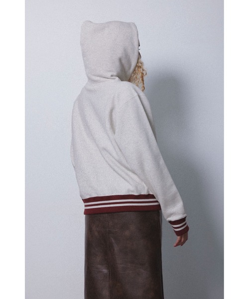 ALEXIA STAM（アリシアスタン）の「[Champion for ALEXIA STAM] Crew Neck Sweatshirt /別注 Championパーカー（パーカー・レディース・ライトグレー/ネイビー・M）」の5枚目の写真