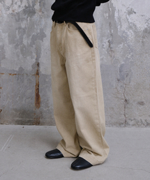 DIVEIN（ダイブイン）の「WIDE FLARED DENIM PANTS (BEIGE)（デニムパンツ）」