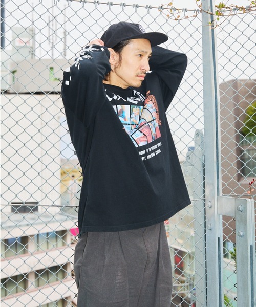 TENGA（テンガ）の「TENGA×KOREAN ROUGE KIMCHII Long sleeve TEE（Tシャツ/カットソー・メンズ・ホワイト/ブラック・FREE）」の8枚目の写真