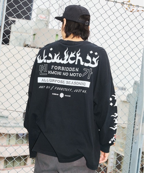 TENGA（テンガ）の「TENGA×KOREAN ROUGE KIMCHII Long sleeve TEE（Tシャツ/カットソー・メンズ・ホワイト/ブラック・FREE）」の9枚目の写真