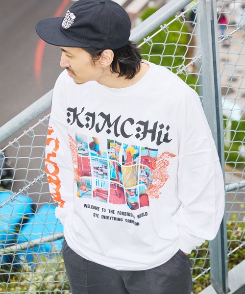 セール】TENGA×KOREAN ROUGE KIMCHII Long sleeve TEE（Tシャツ