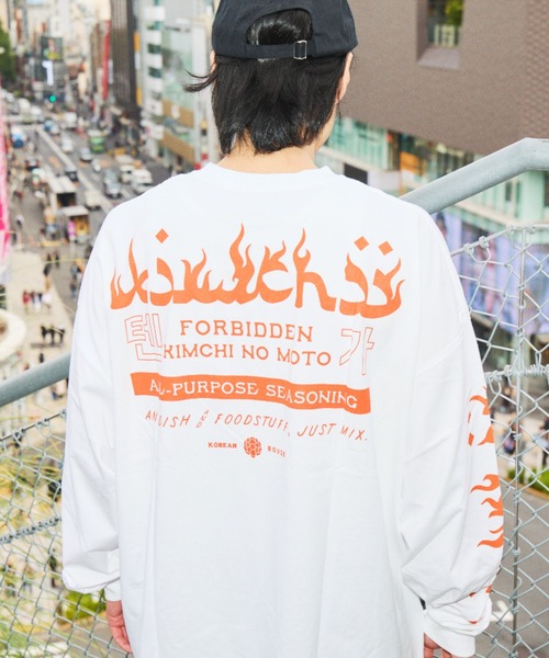 TENGA（テンガ）の「TENGA×KOREAN ROUGE KIMCHII Long sleeve TEE（Tシャツ/カットソー・メンズ・ホワイト/ブラック・FREE）」の20枚目の写真