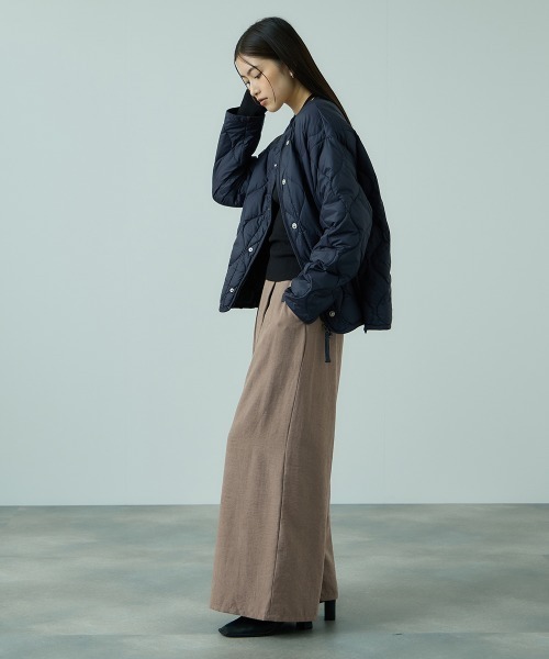 VICKY(ビッキー)の「フィブリルサテンラップワイドパンツ≪洗濯機で洗える≫(その他パンツ・レディース・ダークグレー/ブラウン/ライトグレー・M)」の11枚目の写真